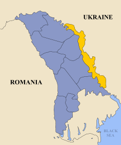 Location of Transnistria