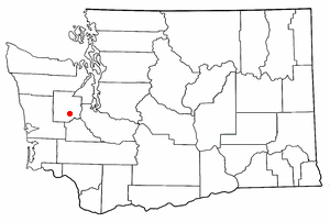 Location of Shelton, Washington