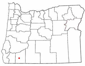 Location of Medford, Oregon