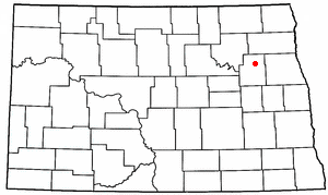 Location of Michigan City, North Dakota