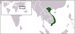 Location of Vietnam