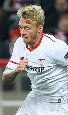 Simon Kjær met Sevilla FC in 2017