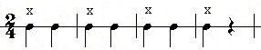 The basic rhythm of traditional mor lam