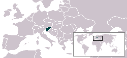 Location of Slovenia