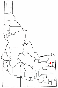 Location of Newdale, Idaho