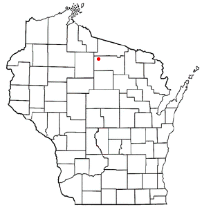 Location of Minocqua, Wisconsin