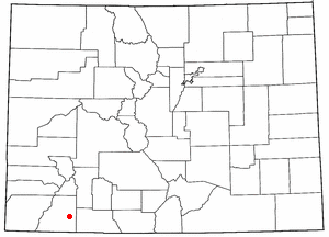 Location of Bayfield, Colorado