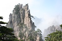 A granite peak at Huangshan, China