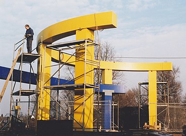 Stahlobjekt Lütkenbecker Angel 1996, Münster/Westf.