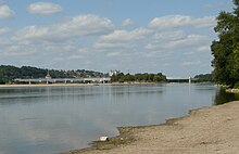 La Loire depuis les berges de Villebernier.