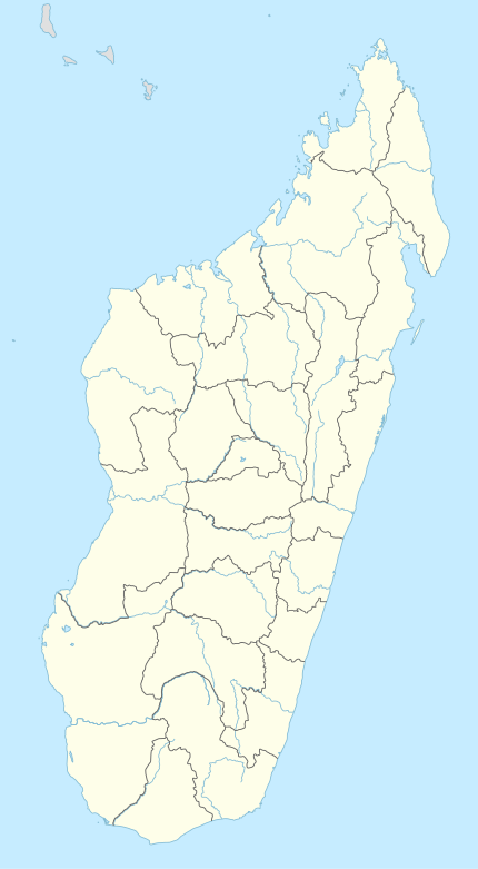 Carte des aéroports de Madagascar