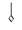 hollow lozenge with upward stem