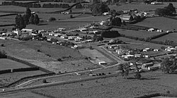 Aerial photo of Ohaupo in April 1964