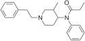 Chemical structure of 3-Methylfentanyl.