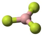 Molecuulmodel van boortrifluoride