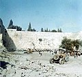 Le kotel en juillet 1967 : dégagement de l'esplanade