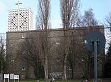 Neue Pauluskirche, Ende 2007 entwidmet und 2015 zum Altenwohnheim umgebaut