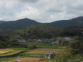 下五知集落と水田