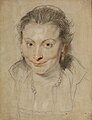 Portrait d'Isabella Brant, dessin de Rubens, vers 1621 (British Museum, Londres)