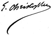 signature d'Ernest Christophe