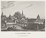 Wollishofersteg von Franz Hegi, um 1840