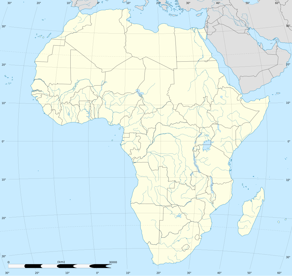 Carte des aéroports en Afrique