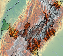 Topografische kaart van Boyacá