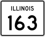 Illinois Route 163 marker