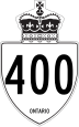 Highway 400 marker