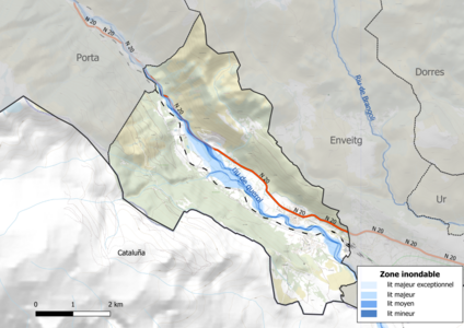 Carte des zones inondables.