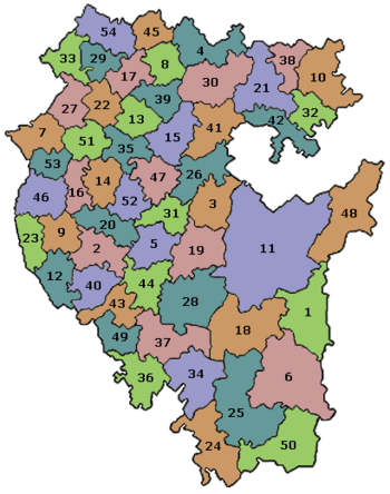 Başkurdistan'ın idari bölümler