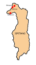 Map of Sipitang District, Sabah 沙巴州实必丹县地图