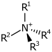 Ion ammonium quaternaire