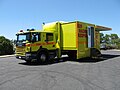 A Scania hazardous materials vehicle used by ACT Fire and Rescue