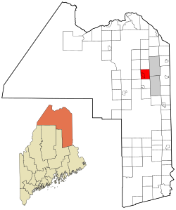 Location of Washburn, Maine