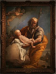 Saint Joseph et l'Enfant Jésus, par Giambattista Tiepolo (1767-1769, Detroit Institute of Arts[56]