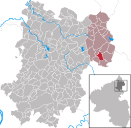 Läget för Hüblingen i Westerwaldkreis