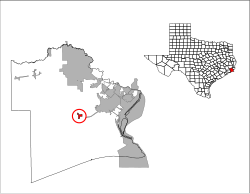 Location of Taylor Landing, Texas