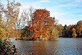 Un lago di acqua stagnante in Germania, a Greiz