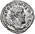 Originele antoninianus van de van afkomst Bataafse keizer Postumus