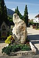 Findling auf dem Friedhof St. Zeno in Bad Reichenhall