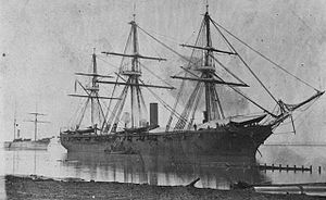 USS Richmond at Baton Rouge, 1863