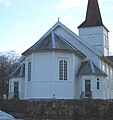 Den åttekantede koravslutningen i Voll kirke