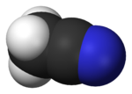 Acetonitrile space-filling model