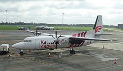 Fokker 50 der Air Antwerp