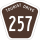 Tourist Drive 257 marker