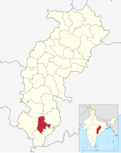 Location in Chhattisgarh