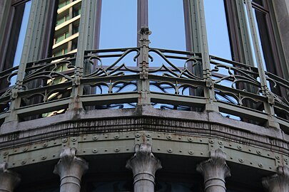 Wrought iron balcony