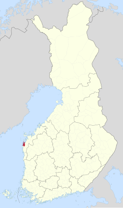 Location of Korsnäs in Finland