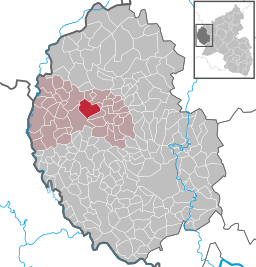 Läget för Lichtenborn i Eifelkreis Bitburg-Prüm